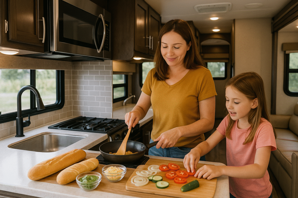 ChatGPT simplifies RV travel meal planning with easy, family-friendly recipes.